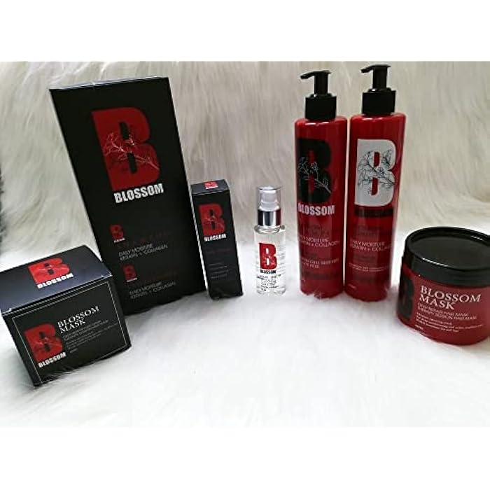 Blossom After Protein Hair Care Set for Damaged Hair Shampoo, Conditioner, Bath Cream, and Serum - Image 4